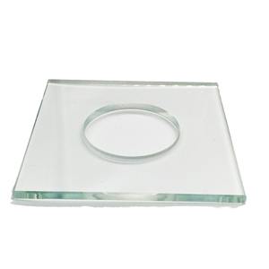 Puertas de vidrio templado de alta calidad al por mayor de fábrica con agujeros redondos para escaleras de baño y decoración al aire libre - Product Image 4