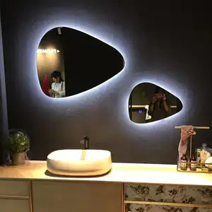 Miroir De Salle De Bain Led, décoration murale, meubles De maison moderne, noir