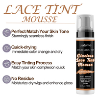 Mousse Teintante 3-en-1 pour Dentelle de Perruque – Vente en Gros – Mousse Teintante pour Perruques – Mousse Colorante