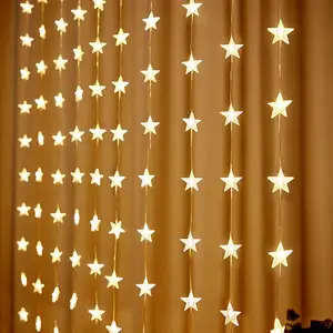 6cm LED Star Light String Twinkle Garlands String Light Christmas Holiday Party Wedding Lamp