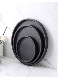 Plateau multifonction en céramique - Gobelet rectangulaire pour rince-bouche, rangement salle de bain et toilettes, assiette à gâteaux et sushis - Design moderne et minimaliste - Product Image 3