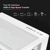 Boîtier de jeu MATX personnalisé OEM ODM Boîtier d'ordinateur Tour centrale Cabinet CPU USB3.0 Boîtier PC blanc