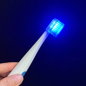 Cepillo de Dientes 2 en <span class=keywords><strong>1</strong></span> con Luz LED Azul para Blanqueamiento Óptico y <span class=keywords><strong>Limpieza</strong></span>, Microvibración, con Temporizador de 2 Minutos para Blanquear los Dientes - Product Image 5