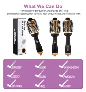 <span class=keywords><strong>Brosse</strong></span> à <span class=keywords><strong>cheveux</strong></span> rotative 3 en 1, une étape, Mini <span class=keywords><strong>brosse</strong></span> à <span class=keywords><strong>cheveux</strong></span> rotative multifonction, têtes interchangeables, coiffeur ionique Air <span class=keywords><strong>brosse</strong></span> à <span class=keywords><strong>cheveux</strong></span> Secador - Product Image 6