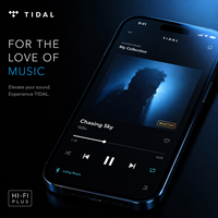 Compte Musique Premium Tidal, 1 an, HiFi Plus, 12 mois