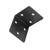 Quincaillerie Angle de fixation d'armoire à 6 trous en forme de L à angle droit à 90 ° Support de meuble en fer Pièce de connexion pour chaises et lits