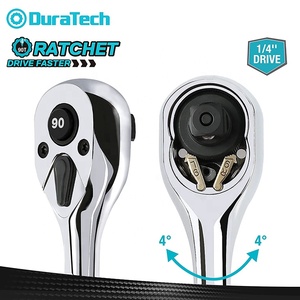 DURATECH 1/4-Inch Drive <strong>Ratchet</strong> Handle 90-Tooth Quick-Release Reversible <strong>Wrench</strong> Socket Customizable OEM Mechanical <strong>Wrench</strong> - Product Image 3