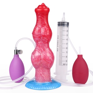 NNSX Dildo de silicona con forma alienígena, inflable, grueso, con efecto de eyaculación y eyaculación fuerte, masturbador femenino, juguete sexual al por mayor - Product Image 2