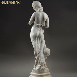 รูปปั้นหินอ่อนบริสุทธิ์แกะสลักด้วยมือขนาดเท่ามือรูปปั้นกลางแจ้งสวนหินแกะสลักด้วยมือ - Product Image 3