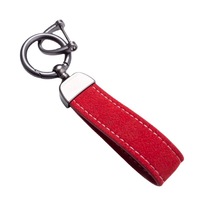 Porte-clés de voiture en alliage de zinc avec gaufrage en daim, impression colorée sur mesure, anneau à ressort, pendentif cadeau, luminescent dans le noir
