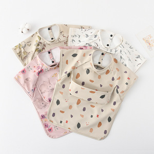Babero Impermeable Reversible de PU Estilo Coreano para Niños, Delantal sin Mangas para Bebés, Mantiene la Ropa Limpia Durante las Comidas y el Destete, Ideal para el Verano - Product Image 5