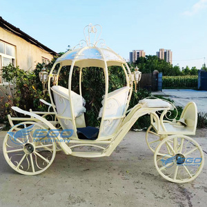 Meilleur prix - Carrosse électrique en forme de citrouille à 4 roues - Carrosse de mariage de luxe et élégant - Product Image 4