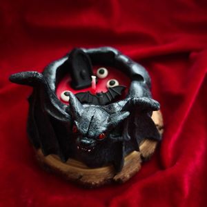 Halloween Horror Bloody Bat Aromatherapy Candle Creative Gift Wholesale Decoration Ornament Ornament Eyeball Tombstone Ornament - Product Image 2