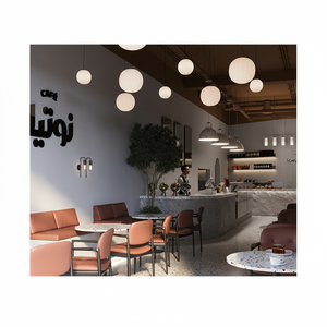 เคาน์เตอร์บาร์คาเฟ่ไม้สำหรับตกแต่งร้านกาแฟทันสมัยดีไซน์เฟอร์นิเจอร์ตามธีมที่กำหนดเอง - Product Image 1