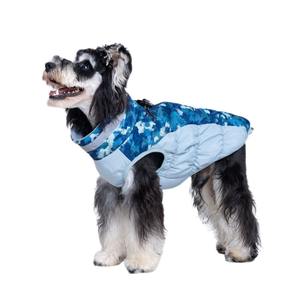 शरद ऋतु सर्दियों के छोटे मध्यम बड़े कुत्ते के कपड़े जैकेट कपास कोट सरल रूप से मुद्रित पैटर्न को आरामदायक के लिए बनाया गया - Product Image 1