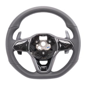 YLC Best-seller mondial, cuir perforé en fibre de carbone pour volant <span class=keywords><strong>VW</strong></span> Passat Tiguan Polo Lamando Golf Sagitar - Product Image 4