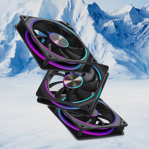LOVINGCOOL New Super 360 ° Surround Mirror Surface RGB Fan 120mm Ventiladores y refrigeración Computadora Escritorio <span class=keywords><strong>Gaming</strong></span> <span class=keywords><strong>CPU</strong></span> Radiador Cooler Fans - Product Image 1