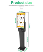 Kiosque à écran tactile de 23.8 pouces avec support d'imprimante pour les commandes de restaurant et le système de paiement