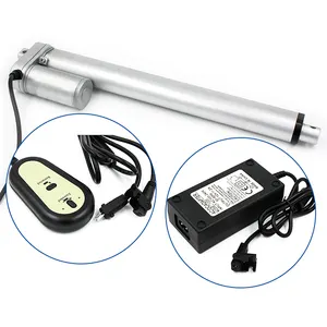 DC 12v 24v 200kg Long Linear Actuator Control Box Linear Motion 1000mm With Remote Control For Linear Actuator