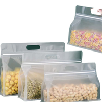 Bolsas de Fondo Plano con Cierre Vertical de Ocho Lados, Selladas, de Grado Alimenticio, Duraderas, Reciclables, para Sushi, Pizza, Leche, Comida para Mascotas