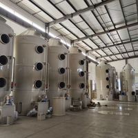 Tour de purification des gaz d'échappement par pulvérisation Venturi, utilisée pour l'élimination des COV dans les centrales chimiques, électriques et alimentaires.