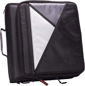 Free Sample BSCI 3 O-<b>Ring</b> Zipper <b>Binder</b> 800 Sheet Capacity - Comes With Handle Multiple Pockets Zipper <b>Binder</b> - Product Image 1