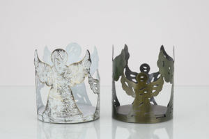 Porte-bougies et lanternes en fer galvanisé et en fer, décoration d'intérieur pour améliorer l'espace de vie, outils pour salade - Product Image 3