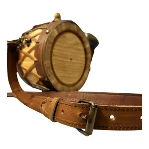 Cantimplora de Madera de 1L con Revestimiento de Cuero y Cuerno de Tequila, para Bebidas al Aire Libre, Ligera, con Correa para el Hombro Incluida - Product Image 6