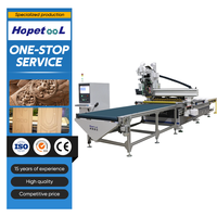 Enrutador CNC de anidamiento de descarga de carga, máquina enrutadora CNC de madera, el mejor inversor de 11KW, bomba de vacío de 7.5KW, husillo JST de 9KW