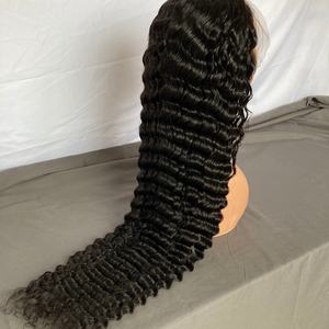 Pelucas frontales de encaje HD con nudos pequeños, encaje ultrafino que casi no se ve sobre la piel, pelucas frontales de encaje con ondas profundas - Product Image 1