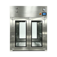 Kotak Pasang Barang (Pass Box) Baja Anti Karat Baru dengan Bukaan Ganda Melalui Jendela, Dilengkapi Port DOP dan Filter ULPA/HEPA 110V/220V/380V