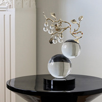 Ornements décoratifs abstraits en forme de gourde en cristal K9, style luxe léger, moderne et créatif, artisanat pour maison modèle