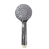 Robinet de salle de bain moderne en plastique ABS gris chromé, haute pression, économie d'eau, douche à main effet pluie, triple sortie, montage mural 1