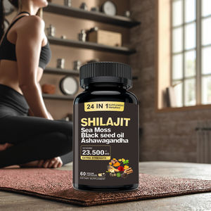 Capsules de Shilajit de l'Himalaya 100% Pures et Naturelles de <span class=keywords><strong>Source</strong></span> Directe, Complément Alimentaire Biologique 1000mg, Capsules de Shilajit et de Mousse Marine - Product Image 3