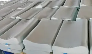 Travesseiro de silicone resistente a ácaros curvilínea para homens