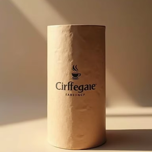 Tube en papier kraft personnalisé pour l'emballage en carton de thé, de grain de café, de fleur, impression d'estampage de disparition recyclable écologique - Product Image 1