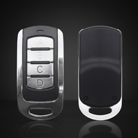 Télécommande à quatre boutons en métal ABS, compatible avec la duplication et l'apprentissage, double fréquence, portée de 30 m, 1 an de garantie, compatible avec les portes de garage, sécurité