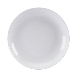 Grandes assiettes rondes en céramique blanches pures pour la maison, les dîners et les fêtes - Product Image 5