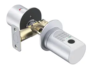 Wifi Biometric Fingerprint Card Code Key Tuya Smart Cylinder Door Lock Electronic Door Handle Digital Smart Locks