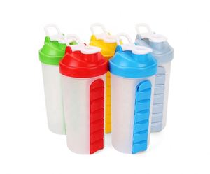 7 Day Daily Pill Planner Box Storage Protein <b>Shaker</b> <b>Bottle</b> with Bpa Free with Pill Box - Product Image 6
