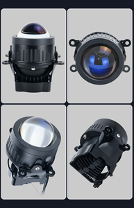 GOODZOOMブルーレンズLEDフォグランプトライカラープロジェクターフォグランプ3インチBi LEDプロジェクターフォグライトカーフォグランプ用 - Product Image 4