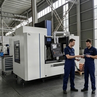 Centre d'usinage vertical mono-broche VMC1160 BT40 avec commande CNC Mitsubishi, table 1200x600, automatique, haute qualité, pour l'industrie photovoltaïque