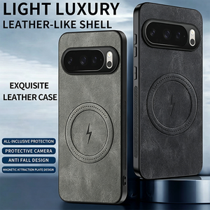 Funda Protectora de Cuero, PC y TPU con Adsorción Magnética y Protección Anticaídas para <span class=keywords><strong>Google</strong></span> <span class=keywords><strong>Pixel</strong></span> 6, <span class=keywords><strong>6A</strong></span>, 7, 8, 8A, 9, 9A, 10 Pro, XL - Product Image 4