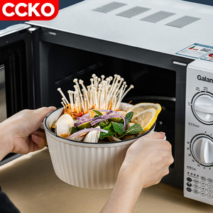 ชุดถ้วยชามเซรามิกสำหรับรับประทานอาหารเย็นสีขาวแบบสองหูชุดชามถ้วยชามสำหรับเด็กเล็กของหวานซุปผลไม้ก๋วยเตี๋ยวข้าว - Product Image 6