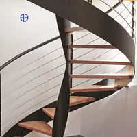 Types de bel escalier en colimaçon intérieur résidentiel commercial Escalier de luxe