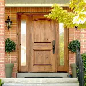 Reaching Build Pre-hung Door Pine Wood Solid Wood Door Strong Exterior Wood Door