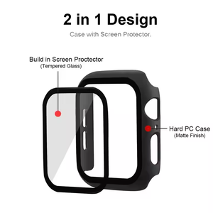 2 en 1 <span class=keywords><strong>Protection</strong></span> à 360 degrés IPX8 étanche Full Watch Glass Cover Watch Screen Protector case pour apple <span class=keywords><strong>Iwatch</strong></span> Series 7 <span class=keywords><strong>8</strong></span> 9 10 - Product Image 4