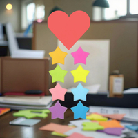 Blocs-notes adhésifs personnalisés aux couleurs néon pour tableau d'affichage de magasin