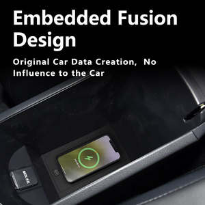 Cargador Inalámbrico Qi para Auto, para Toyota CH-R 2019-2025, Accesorios, Placa de Carga Rápida de 15W para Teléfono, Adaptador, Producto de 12V - Product Image 4