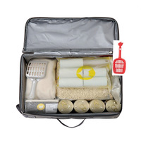 Bac à litière pour chat portable, écologique, imperméable, pliable, pour voyage, camping en plein air, transport et rangement pour animaux de compagnie, 300D